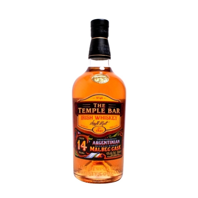 Temple Bar 14 Malbec Cask Irish Whiskey